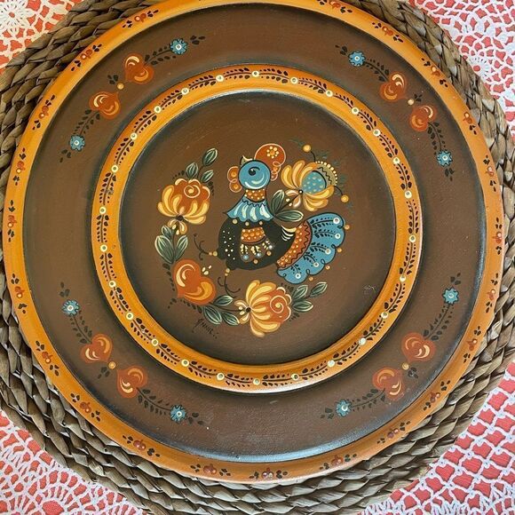 Folk Art Plate - Picture 2 of 5